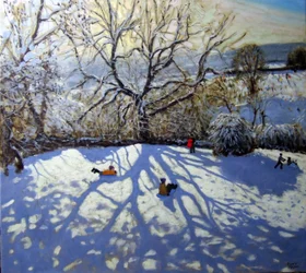 Großer Baum und Rodler, Youlgreave, Derbyshire